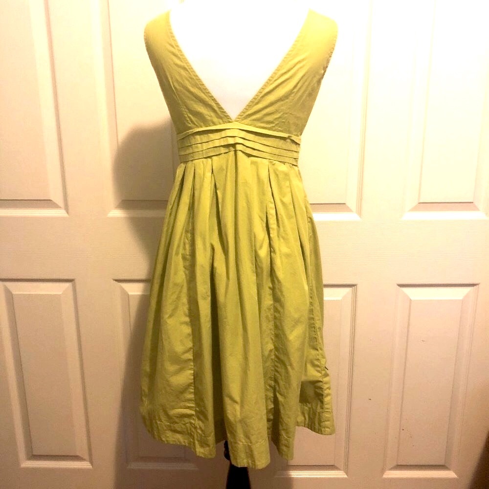 Eshakti Fit & Flare Dress Floral Embroidered Size Small Custom Green - Picture 2 of 8